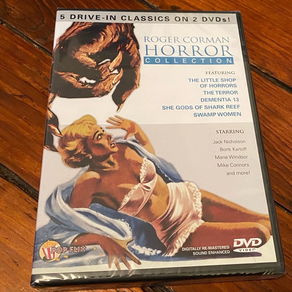 🧩 2/$20 Roger Corman Horror Collection DVDs 5 Movies New Factory Sealed